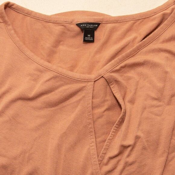 Ann Taylor Keyhole Long Sleeve Top - Picture 3 of 6